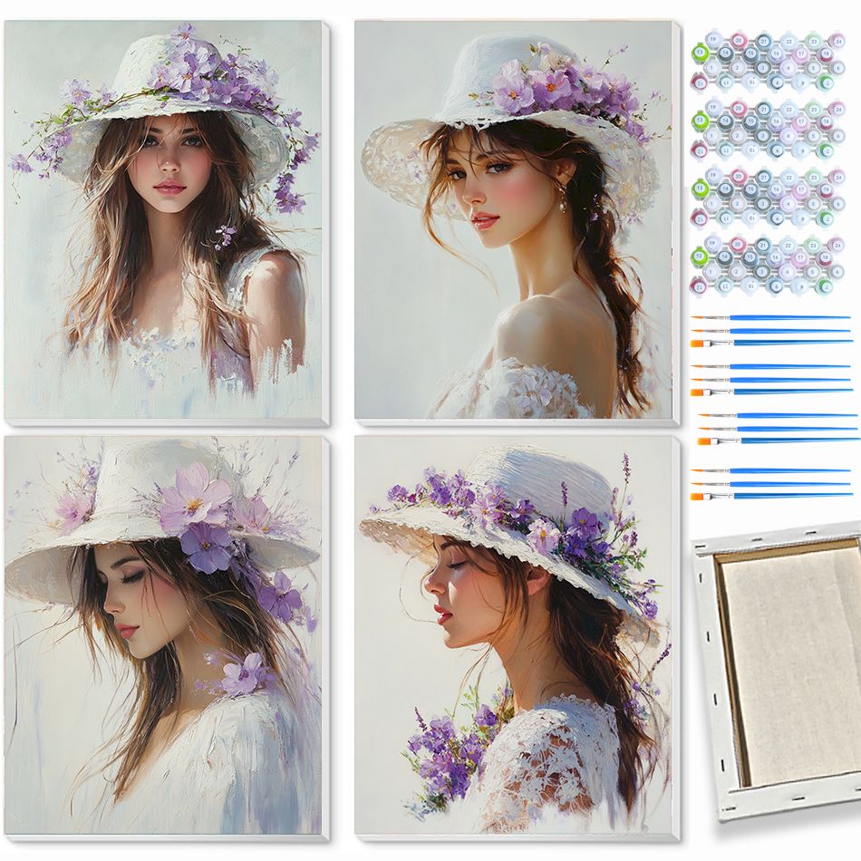 Art Craft Idea - CHENISTOR Woman Paint By Numbers Arts