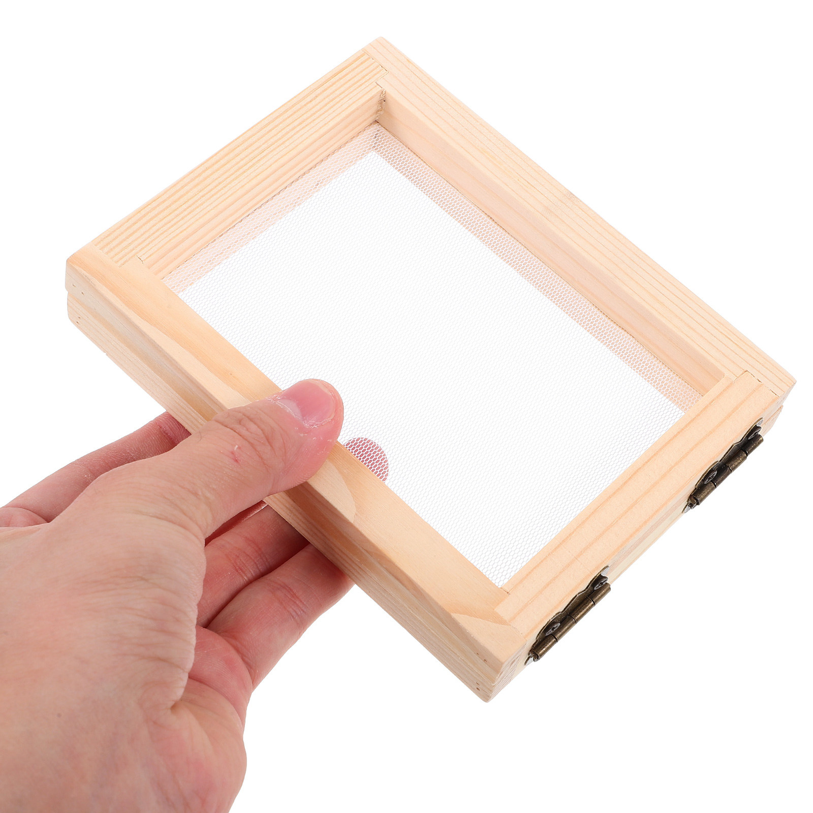 Art Craft Flower Making - 4Pcs Wooden Paper Making Screen Natural