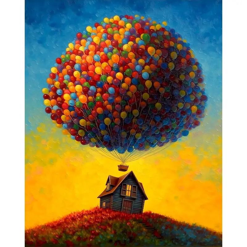 Art Craft Idea - Paint By Numbers Acrylic paints Paintings
