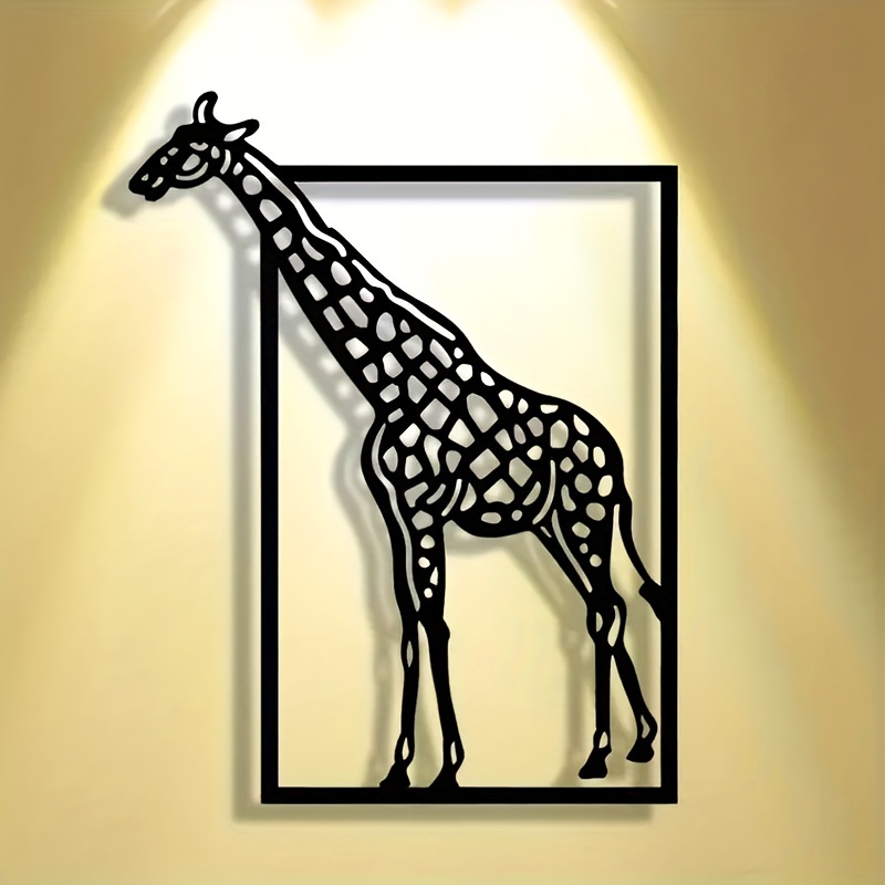 Abstract giraffe metal wall ar - Art Craft Bar 评论和价格