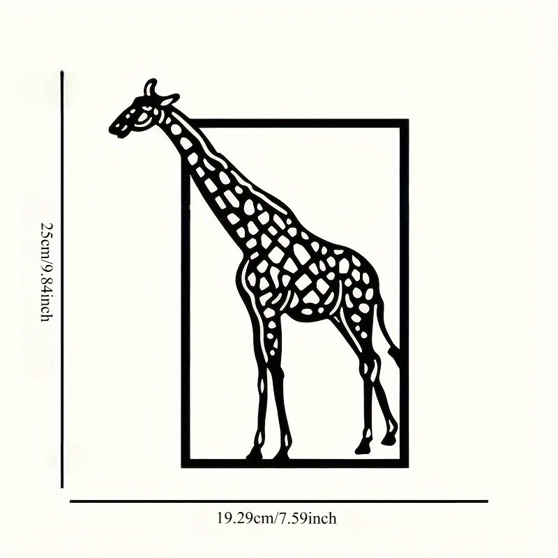 Abstract giraffe metal wall ar - Art Craft Bar 评论和价格
