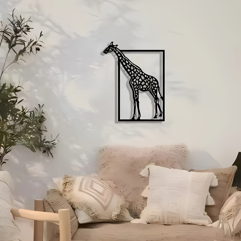 Abstract giraffe metal wall ar - Art Craft Bar 评论和价格