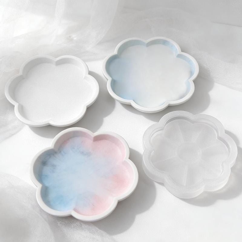 Flower Round Silicone Tray Mol - Art Craft Flower Making 评论和价格