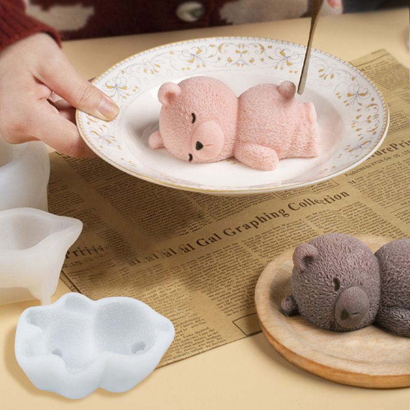 New Cute 3D Sleeping Bear Mous - Art Craft Ice Cream 评论和价格