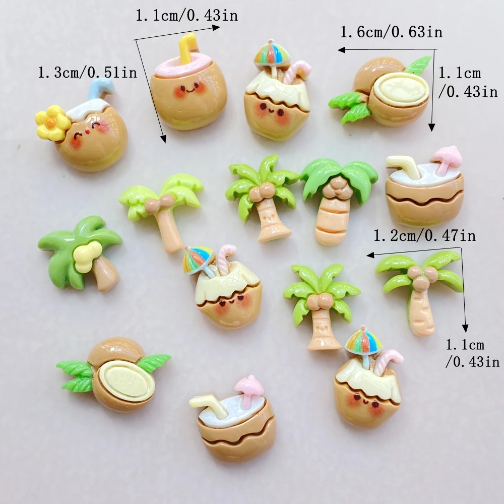 20Pcs Cute Cartoon Coconut Dri - Art Craft Tree 评论和价格