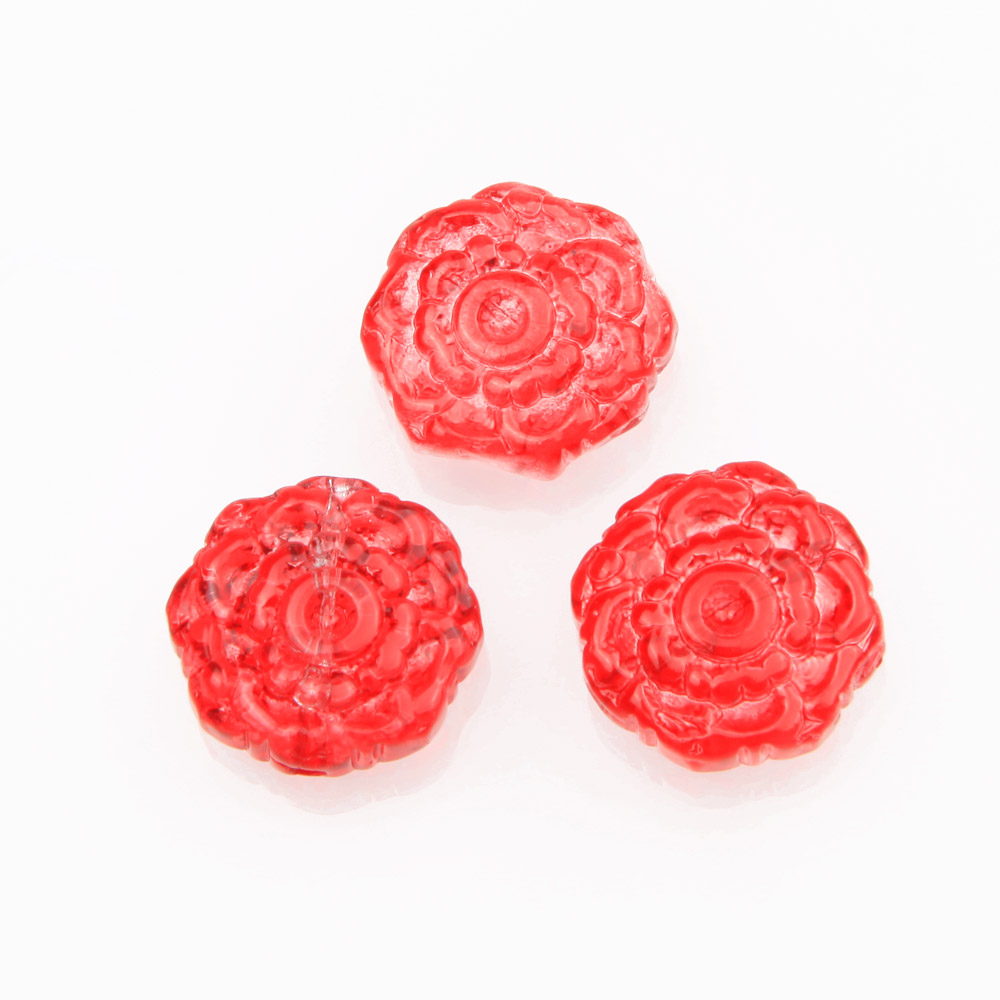 30pcs Glass Rose Flower Beads  - Art Craft Flower Making 评论和价格