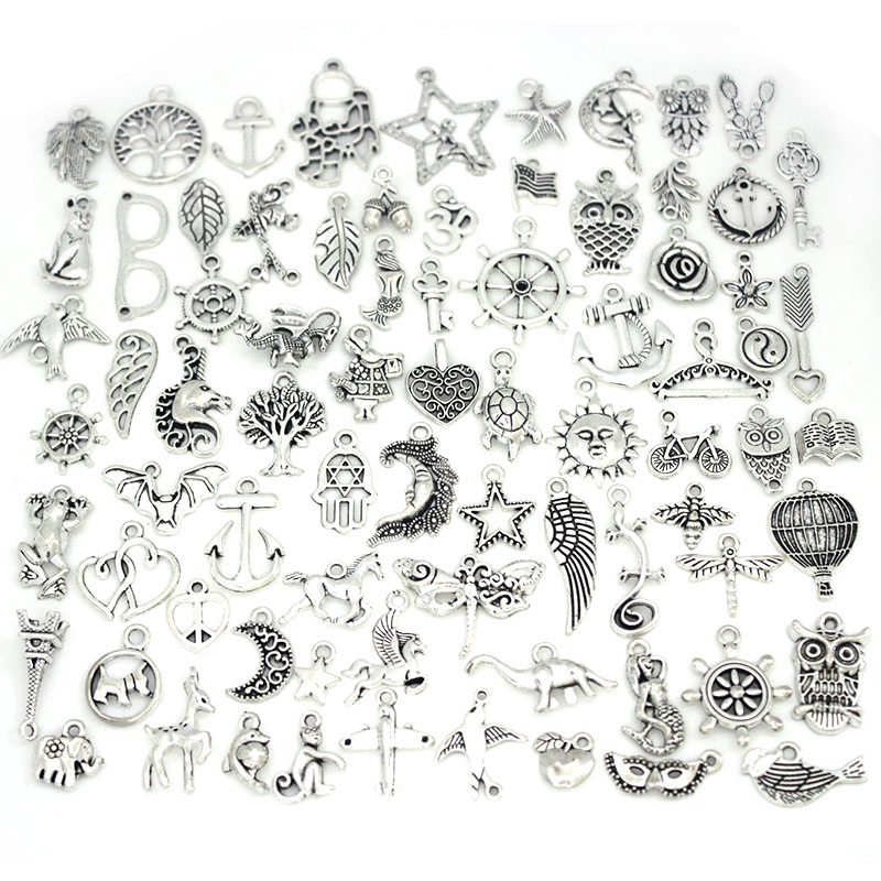 50Pcs/Lot Tibetan Silver Mixed - Art Craft Flower Making 评论和价格