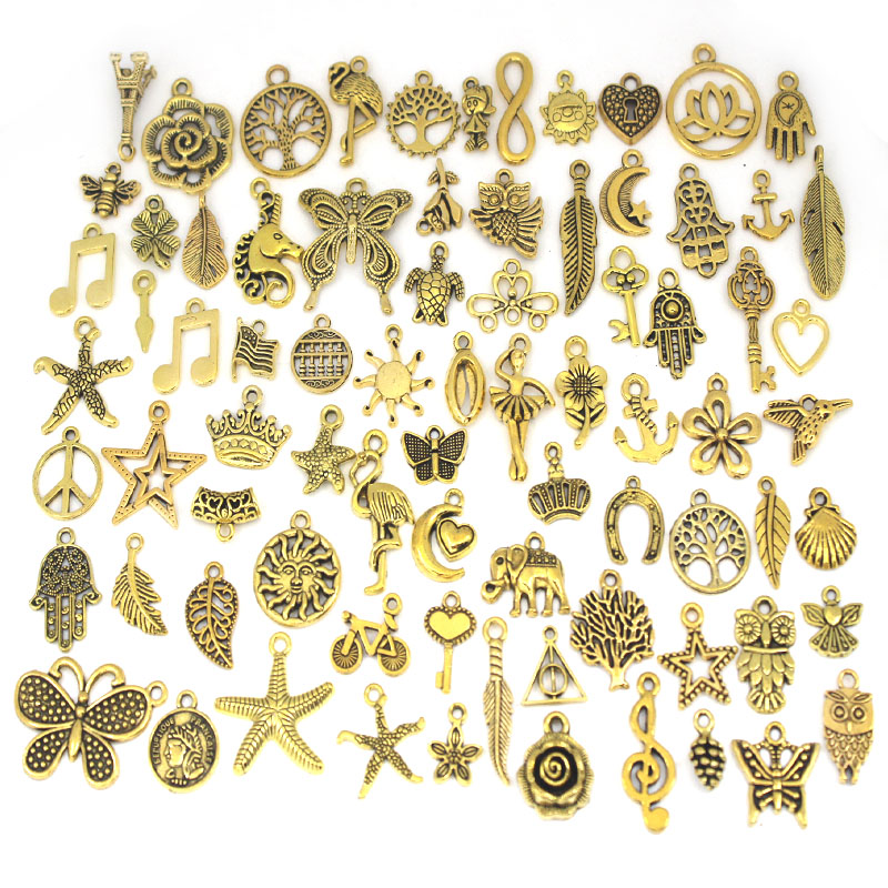 50Pcs/Lot Tibetan Silver Mixed - Art Craft Flower Making 评论和价格