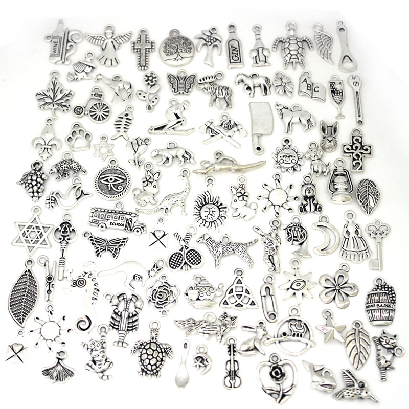 50Pcs/Lot Tibetan Silver Mixed - Art Craft Flower Making 评论和价格