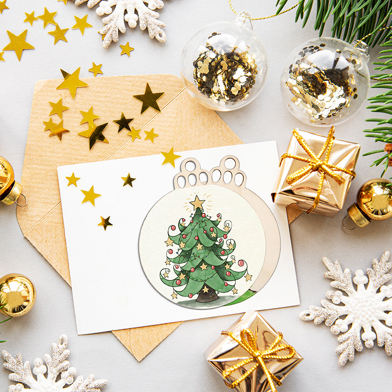 10/20/50Pcs DIY Wooden Christm - Art Craft Website 评论和价格