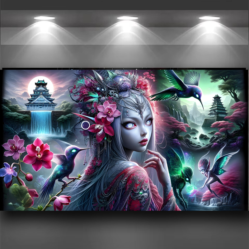 Diamond Art Landscape woman bi - Art And Craft Valentine 评论和价格