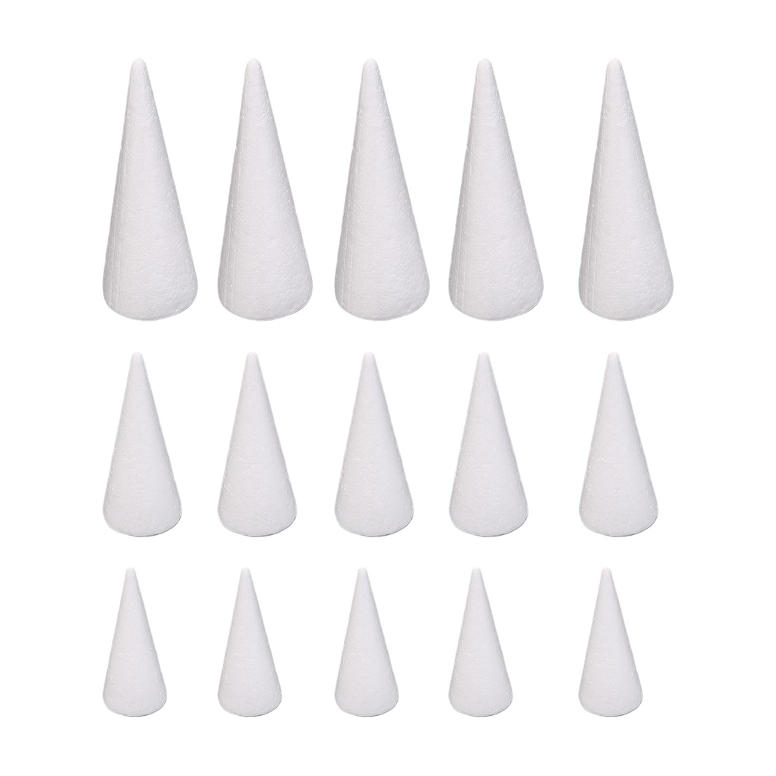 15Pcs Craft Foam Cones White P - Art Craft Tree 评论和价格