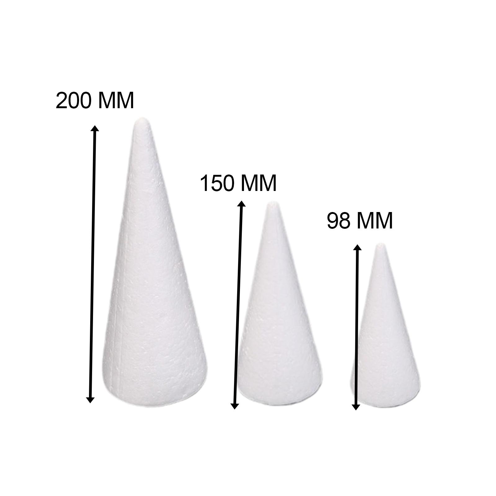 15Pcs Craft Foam Cones White P - Art Craft Tree 评论和价格