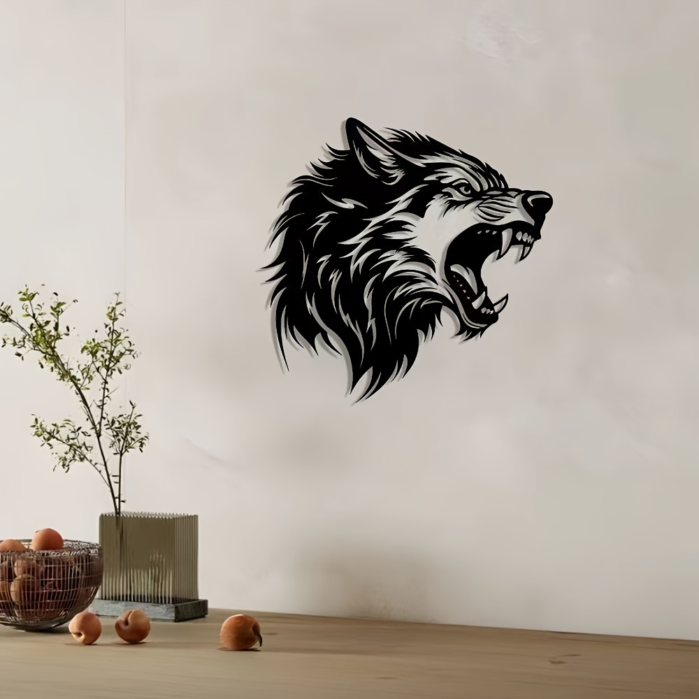 CIFBUY Wolf Head Metal Wall Ar - Art Craft Bar 评论和价格