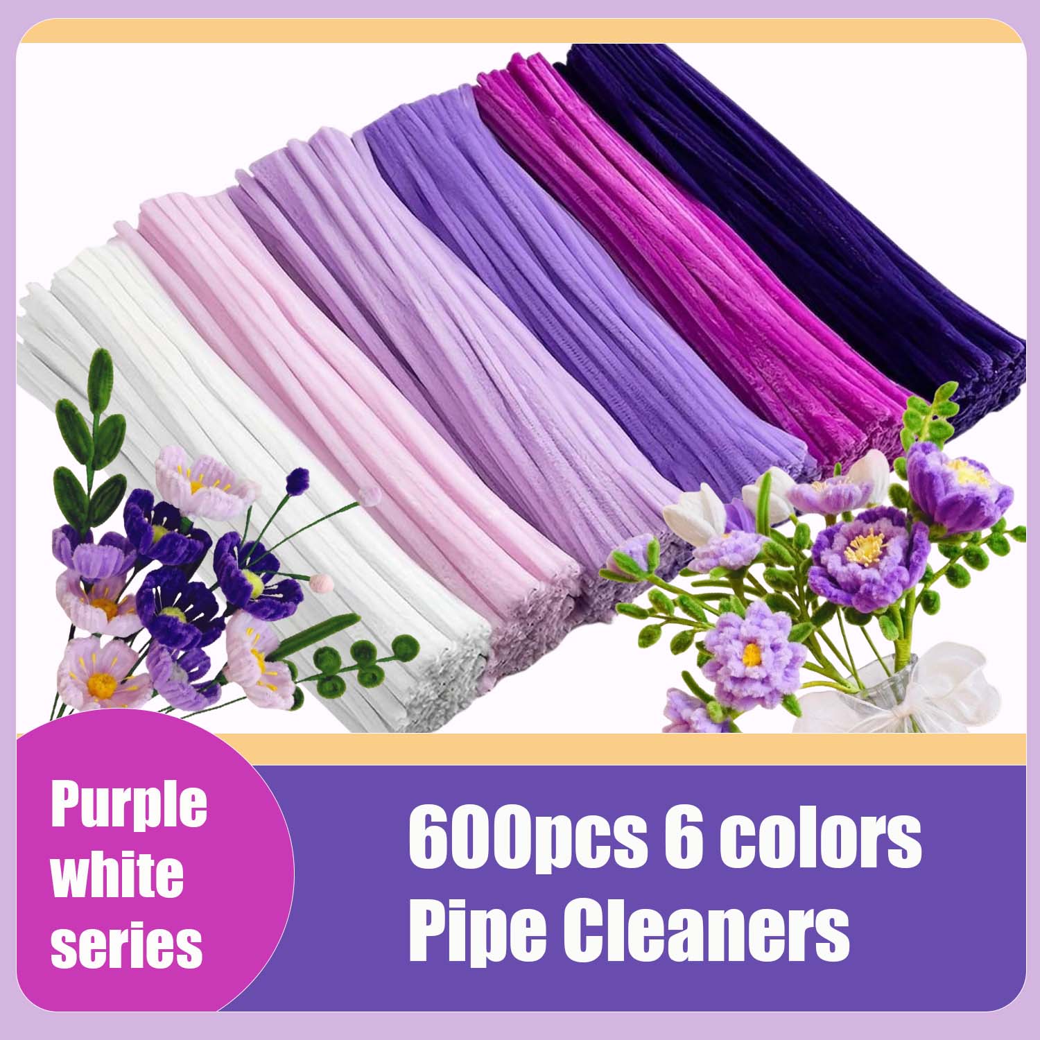 600pcs Multi-Colored, Flower M - Art Craft Flower Making 评论和价格