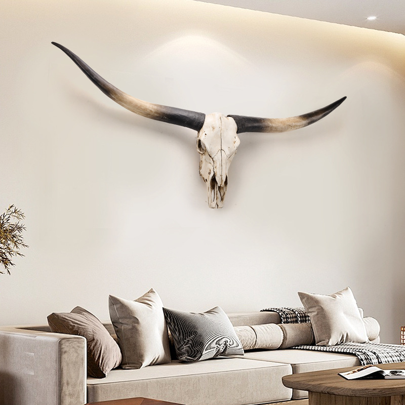 Large Resin Bull Head Statues  - Art Craft Bar 评论和价格