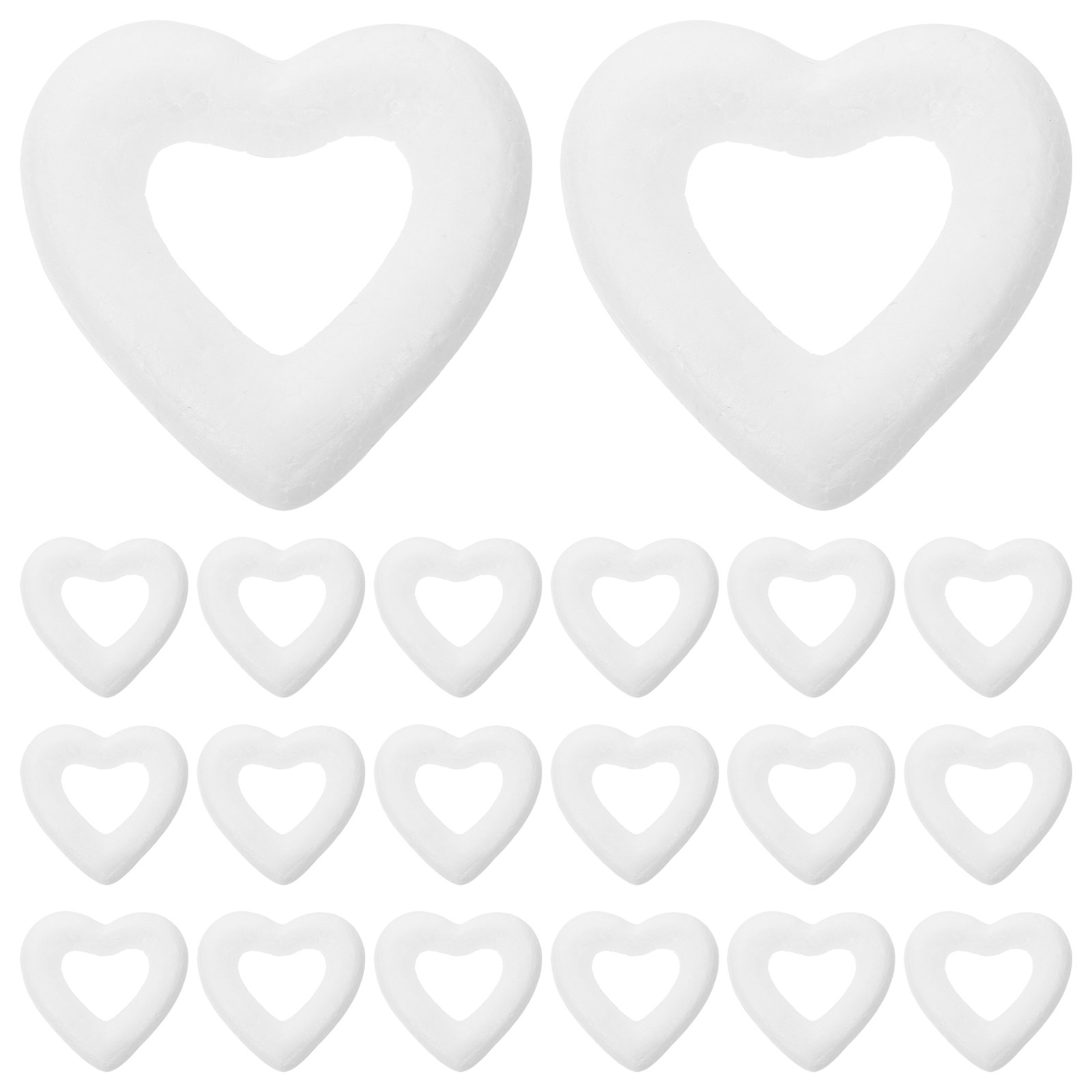 48Pcs 6Cm White Hollow Love He - Art And Craft Valentine 评论和价格