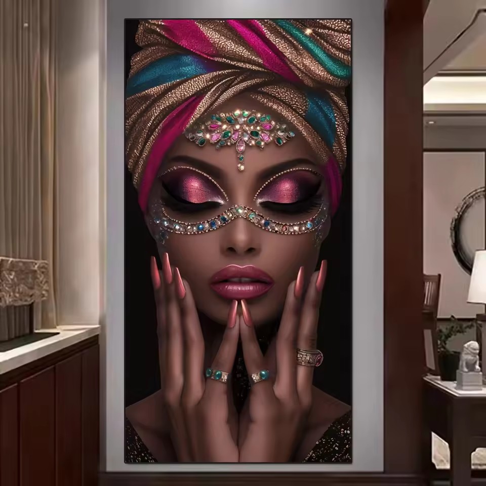 Gemstone African Women Diy Ful - Art And Craft Valentine 评论和价格