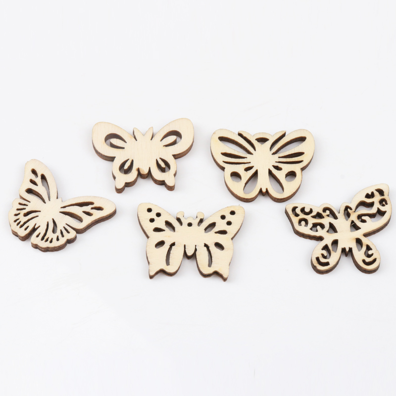 Natual Butterfly Pattern Woode - Art Craft Website 评论和价格