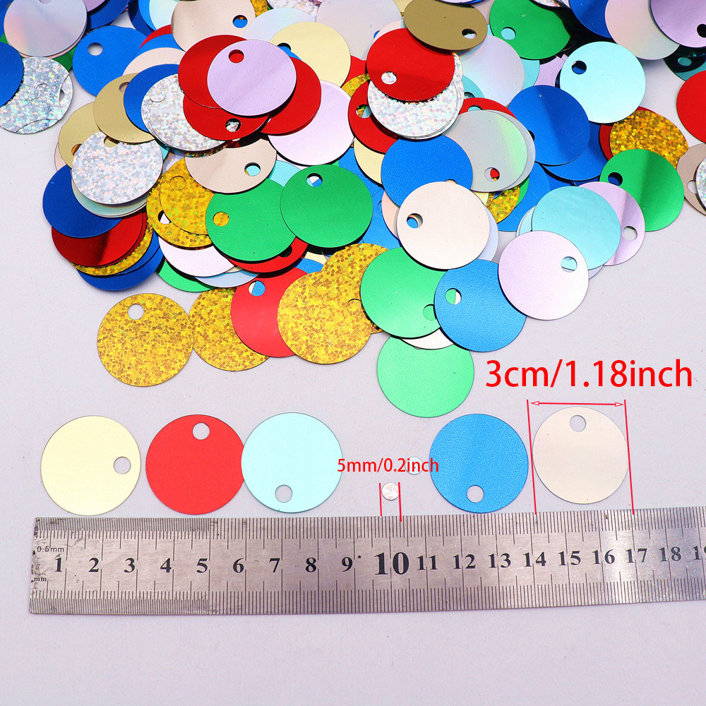 10/20/30mm Large Hole Holograf - Art Craft Flower Making 评论和价格