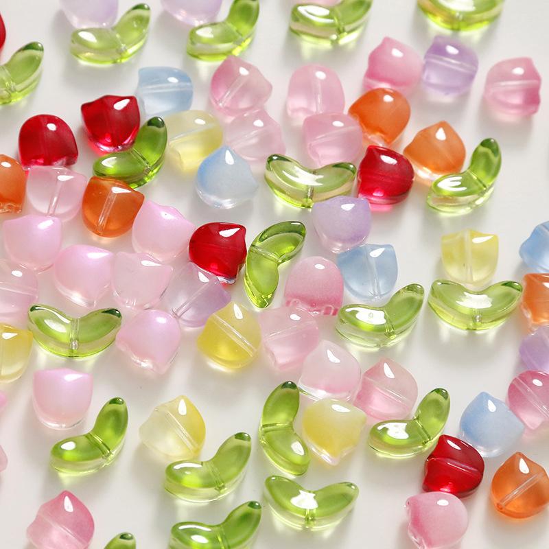 Lampwork  Flower Beads 30Pcs M - Art Craft Flower Making 评论和价格