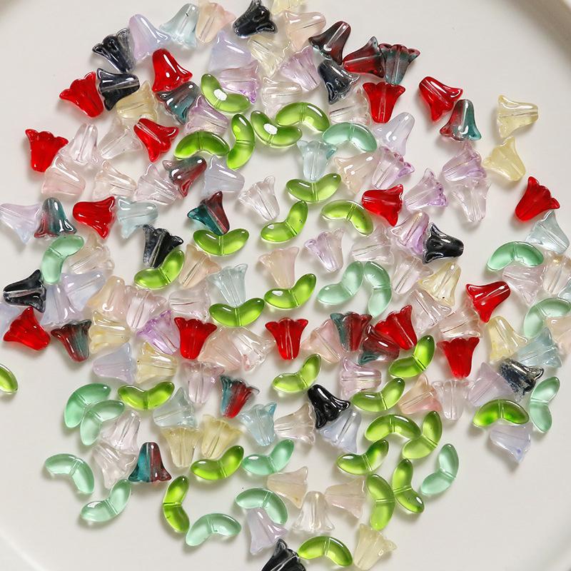 Lampwork  Flower Beads 30Pcs M - Art Craft Flower Making 评论和价格