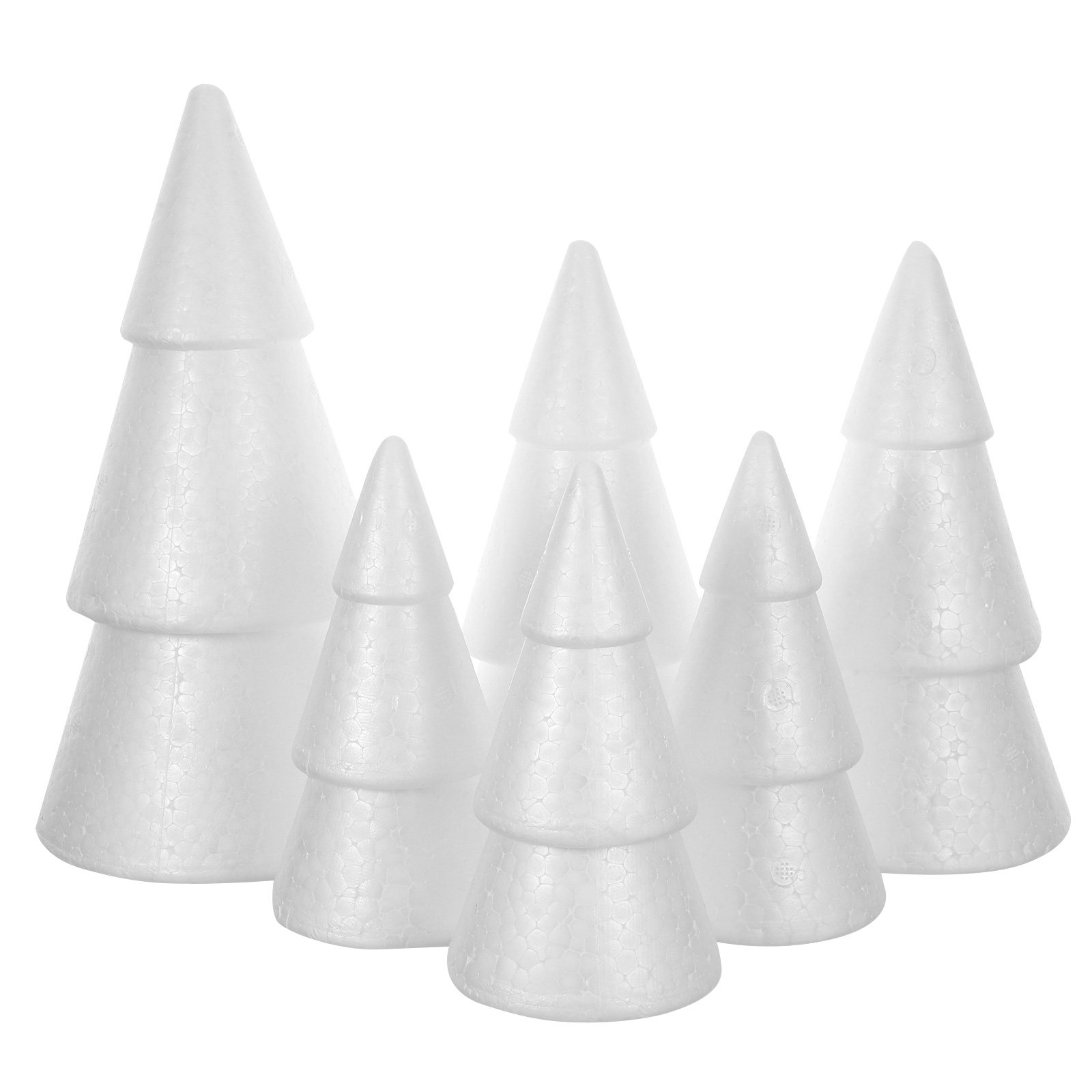 6Pcs Christmas Tree Foam Cones - Art Craft Tree 评论和价格