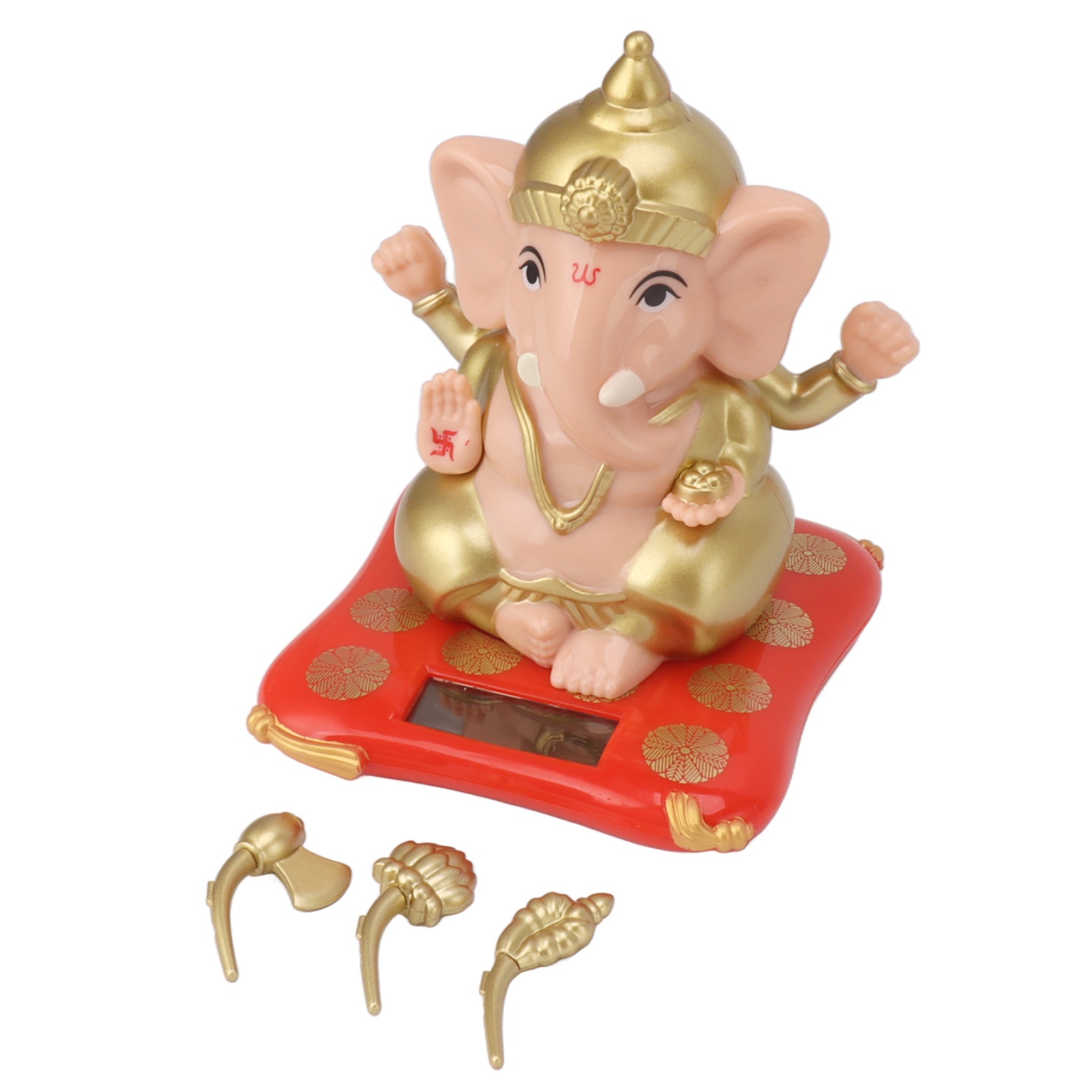 E5 Solar Powered Ganesha Eleph - Art Craft India 评论和价格