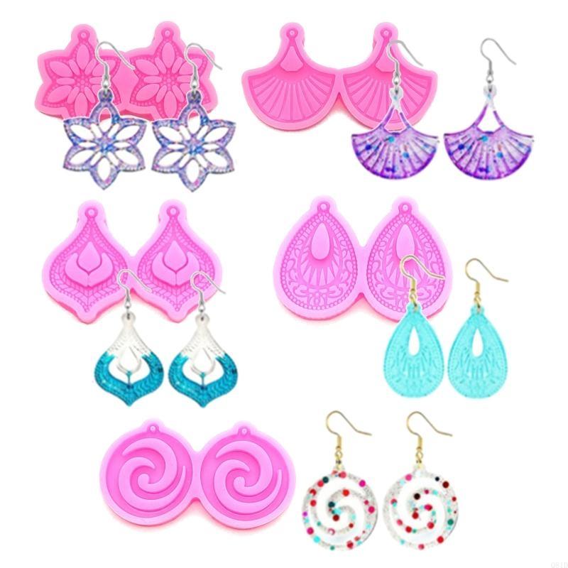 1PC Resin Earring Pendant Sili - Art Craft Flower Making 评论和价格