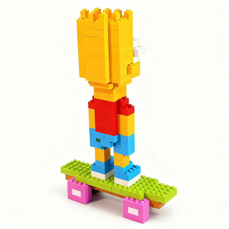 185pcs MOC Classic Bart Simpso - Art Craft Idea 评论和价格