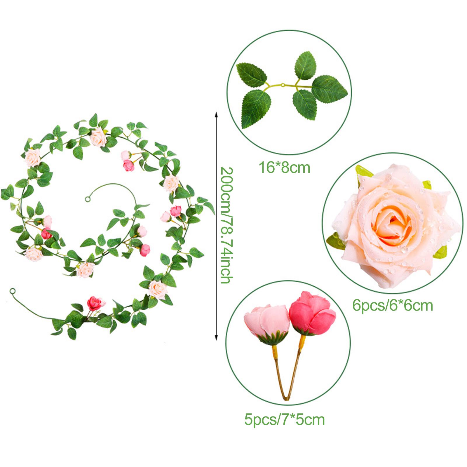 Artificial Rose Garland Art Cr - Art And Craft Valentine 评论和价格