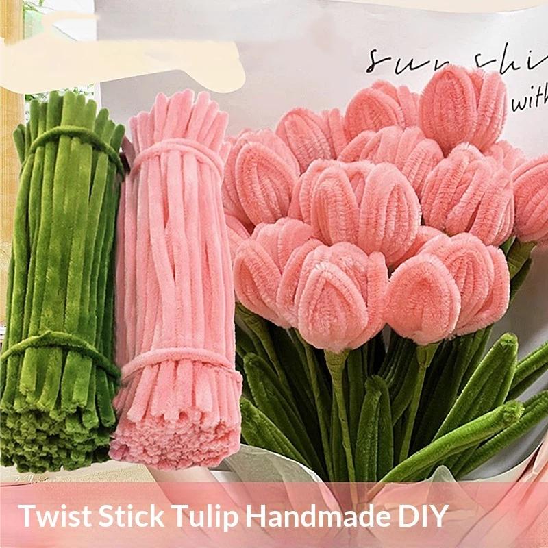 200/300Pcs Chenille Stems 30cm - Art Craft Flower Making 评论和价格