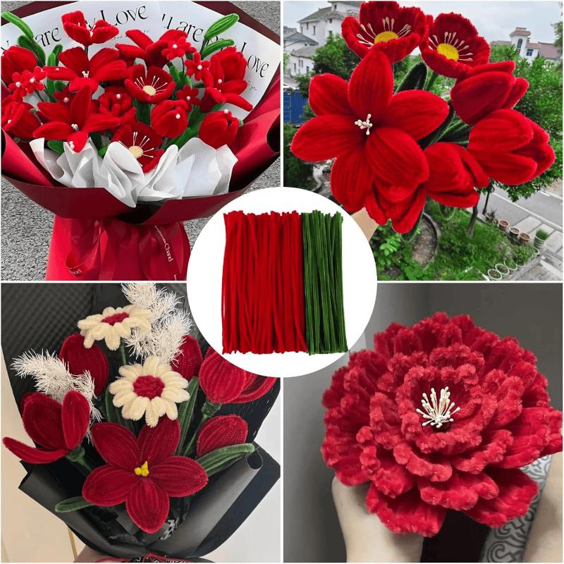 200/300Pcs Chenille Stems 30cm - Art Craft Flower Making 评论和价格