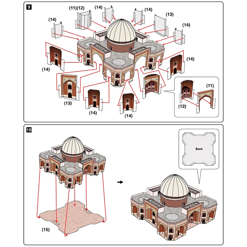 India Humayun's Tomb Mini 3D P - Art Craft India 评论和价格