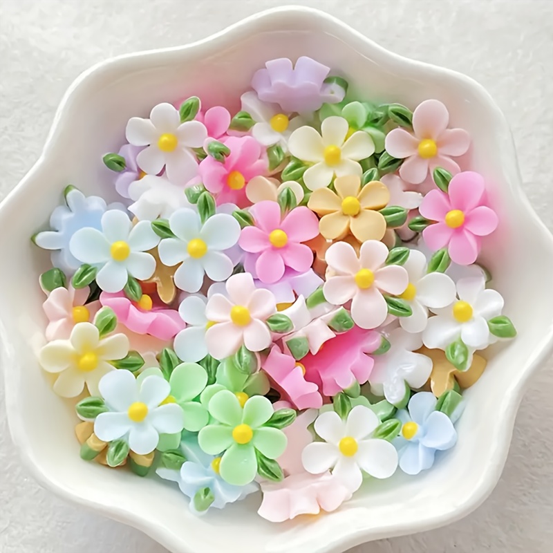 20pcs Resin Mini Flower and Le - Art Craft Flower Making 评论和价格