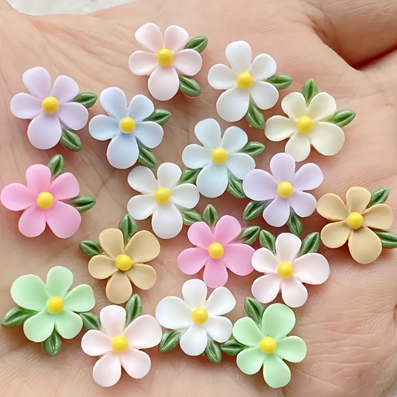 20pcs Resin Mini Flower and Le - Art Craft Flower Making 评论和价格