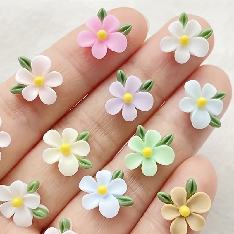 20pcs Resin Mini Flower and Le - Art Craft Flower Making 评论和价格