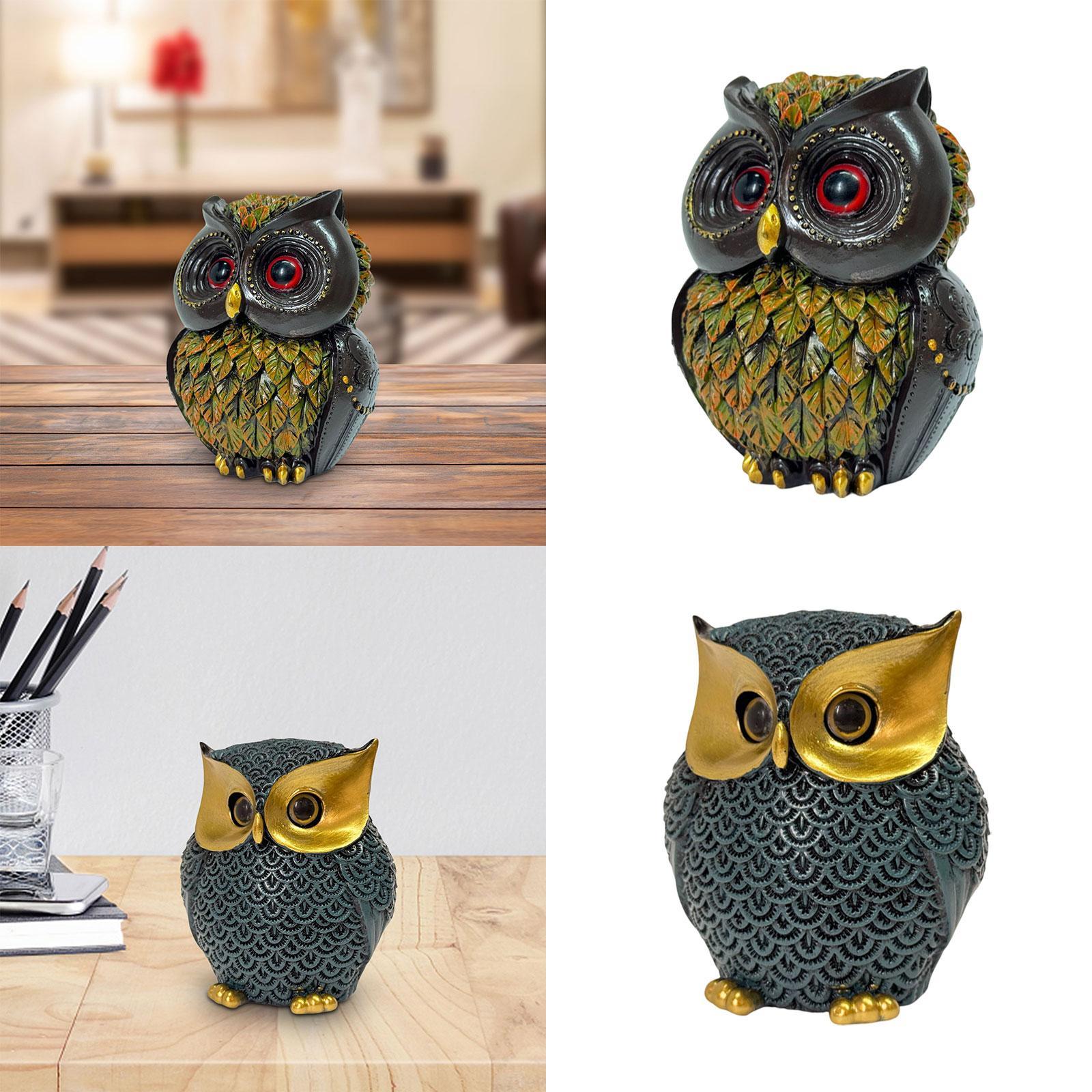 Owl Statue Indoor Figurine Art - Art Craft Bar 评论和价格