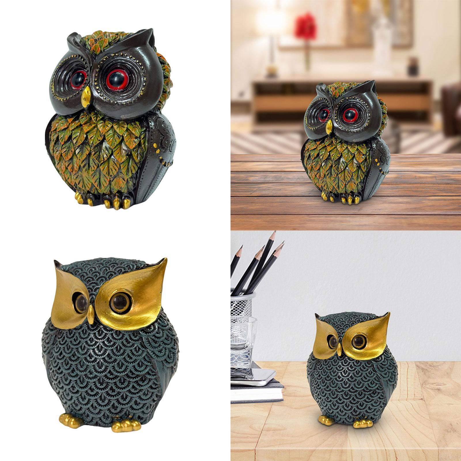 Owl Statue Indoor Figurine Art - Art Craft Bar 评论和价格