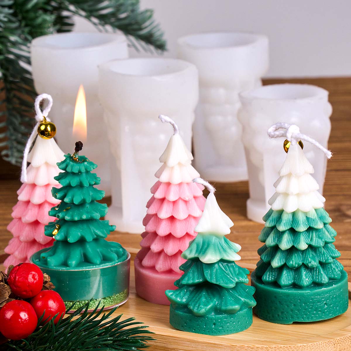 3D Christmas Tree Silicone Can - Art Craft Tree 评论和价格