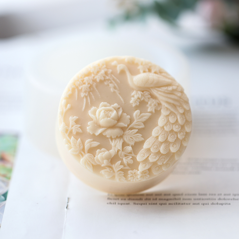 Peacock Flower Pattern Silicon - Art Craft Flower Making 评论和价格