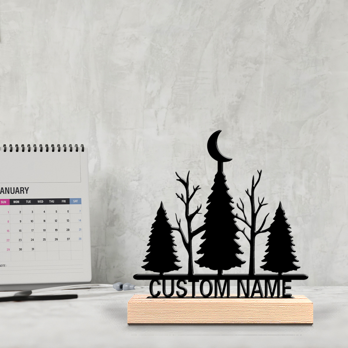 1pc Minimalist moon tree Custo - Art Craft Tree 评论和价格