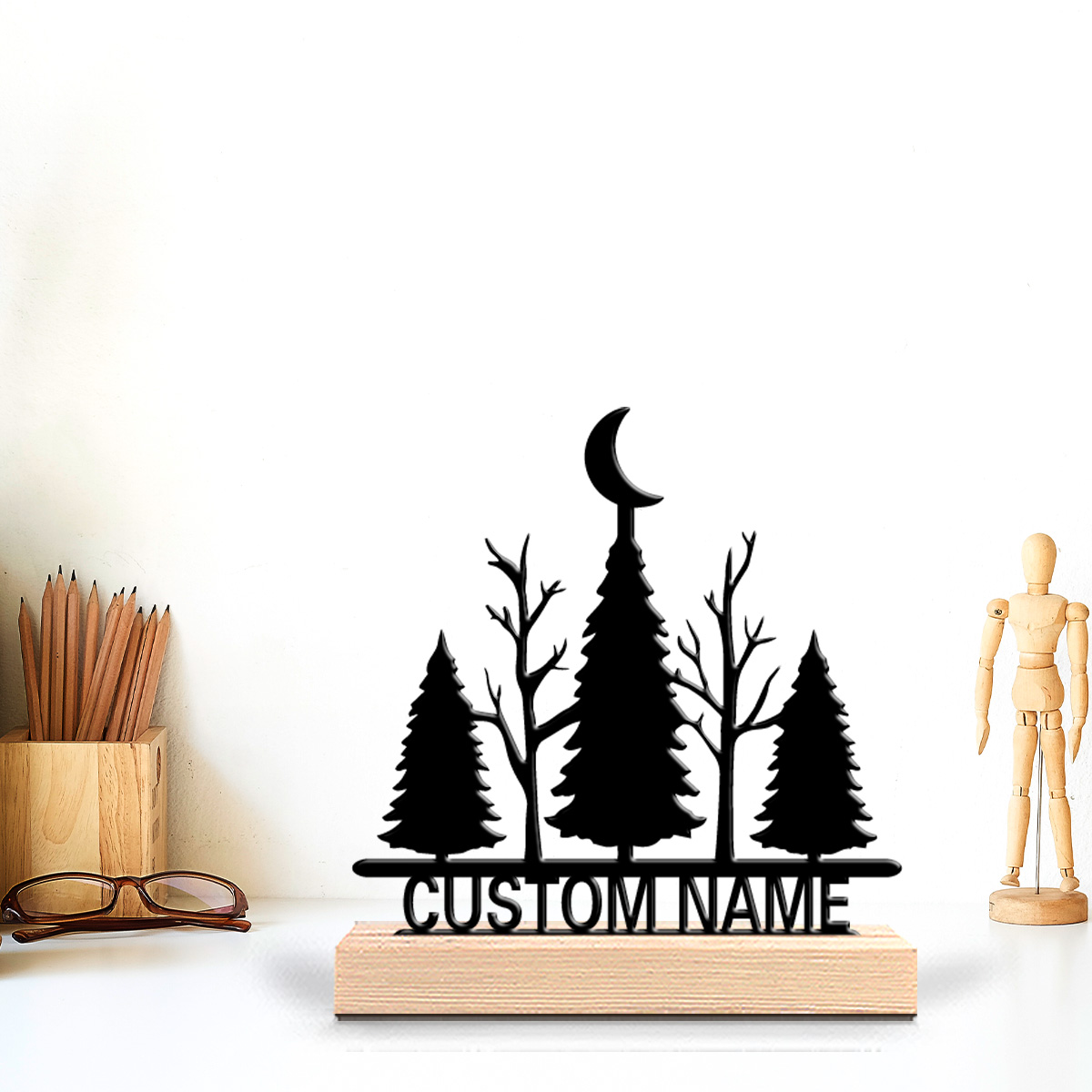 1pc Minimalist moon tree Custo - Art Craft Tree 评论和价格