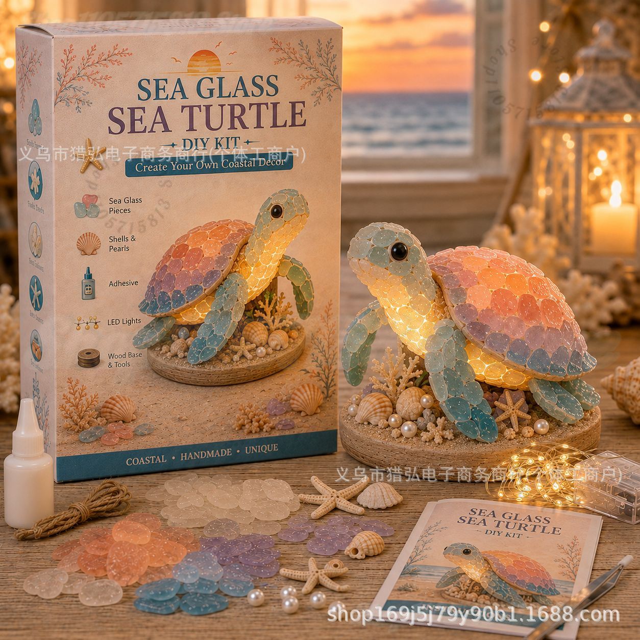 DIY Sea Glass Jellyfish Light  - Art Craft Usa 评论和价格