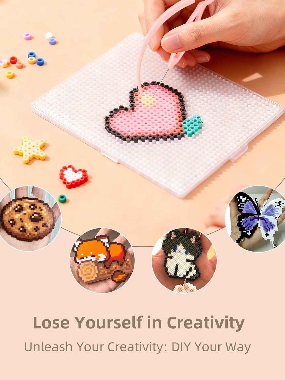 Fuse Beads Kit-Easy DIY-96 Col - Art Craft Usa 评论和价格