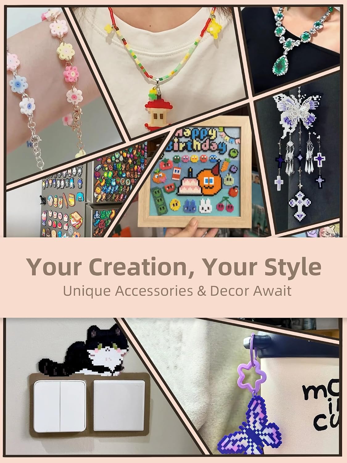 Fuse Beads Kit-Easy DIY-96 Col - Art Craft Usa 评论和价格